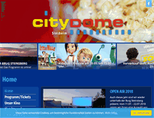 Tablet Screenshot of citydome-sinsheim.com
